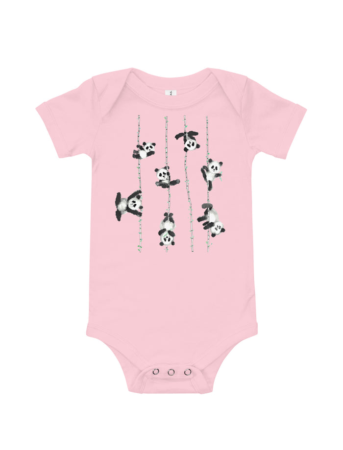 Poling Pandas Baby Short Sleeve One Piece