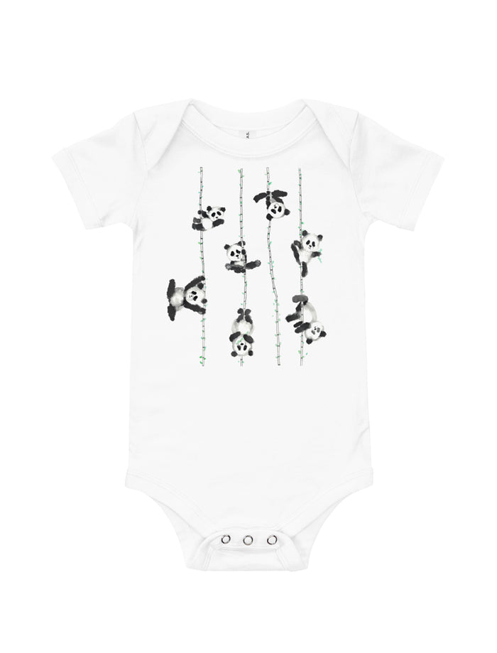 Poling Pandas Baby Short Sleeve One Piece