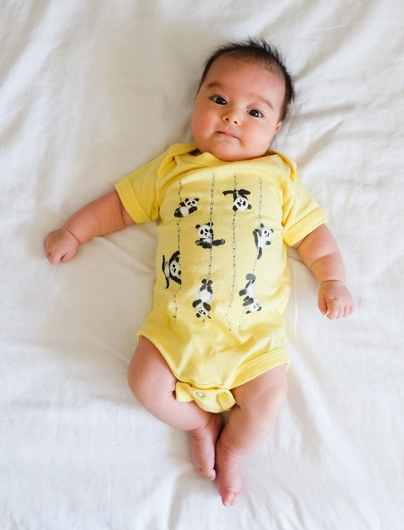 Poling Pandas Baby Short Sleeve One Piece