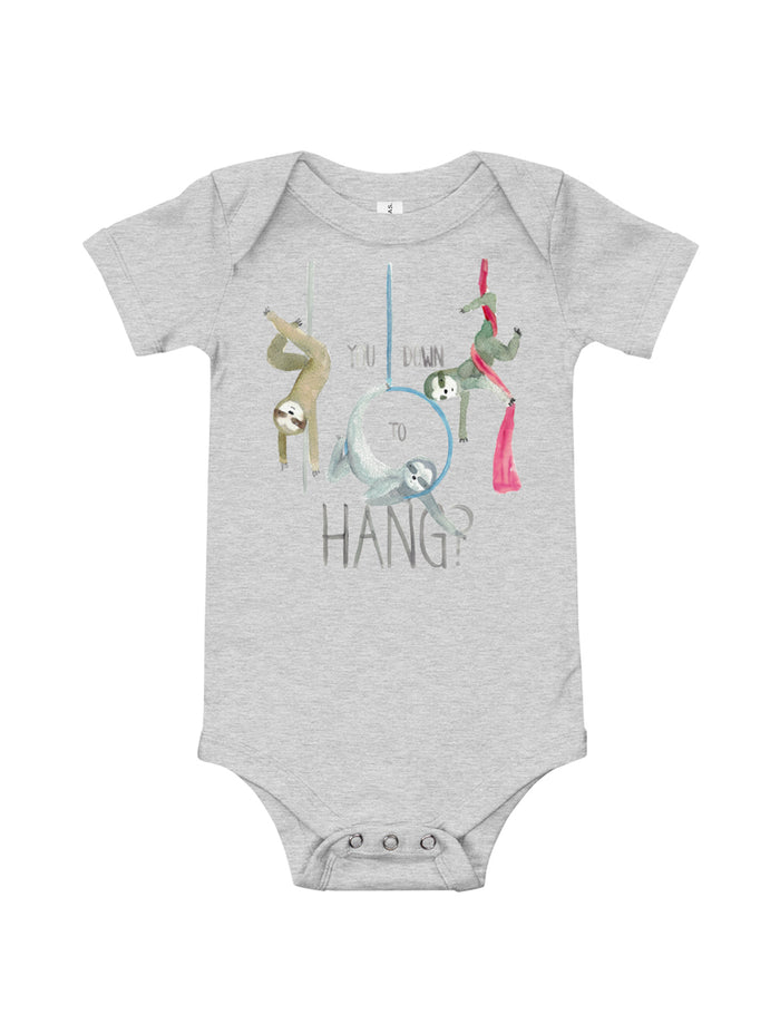 Circus Sloths Baby Short Sleeve One Piece