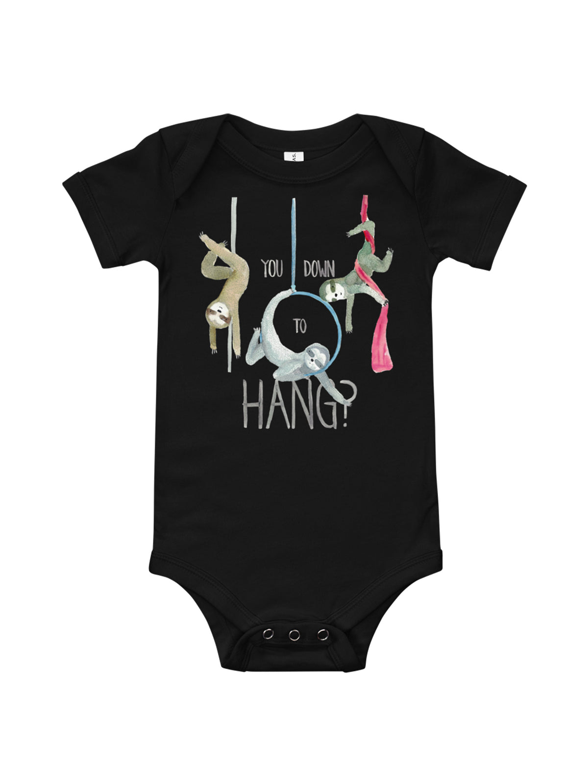 Circus Sloths Baby Short Sleeve One Piece