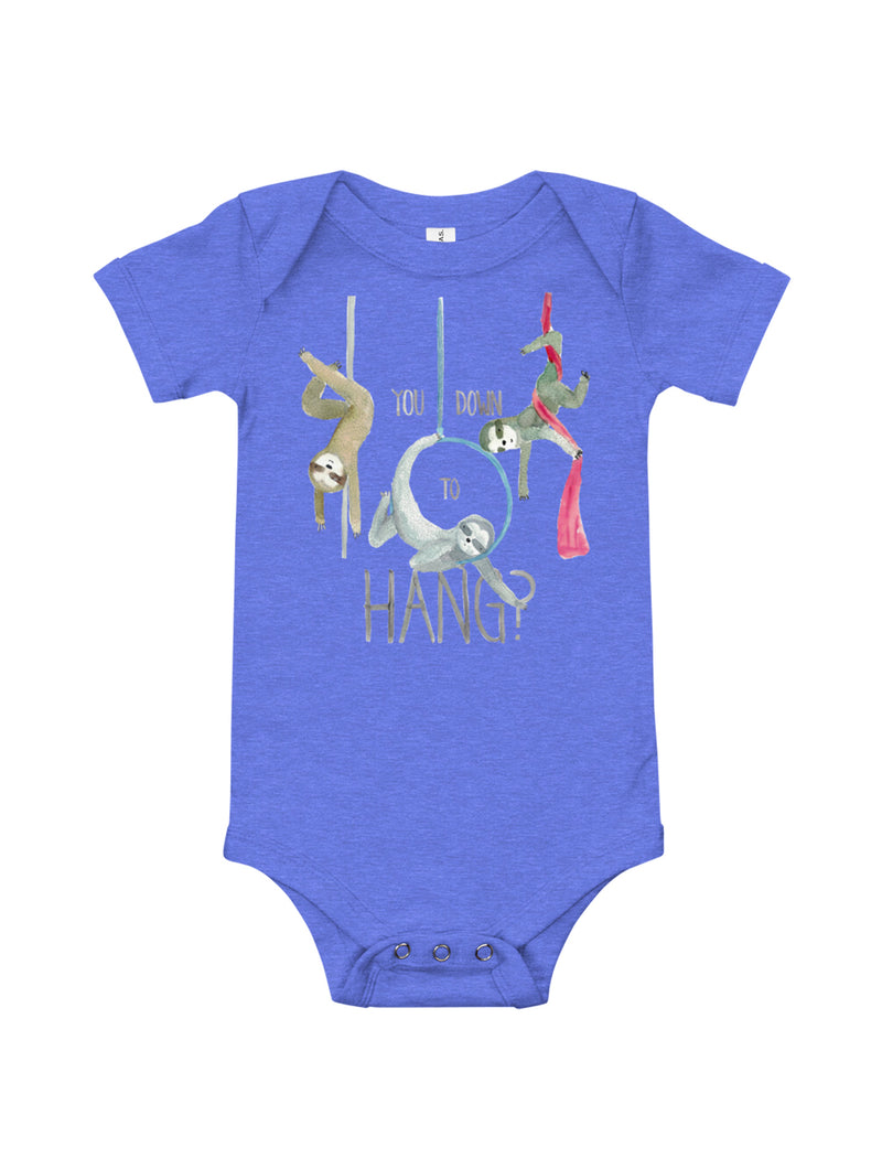 Circus Sloths Baby Short Sleeve One Piece