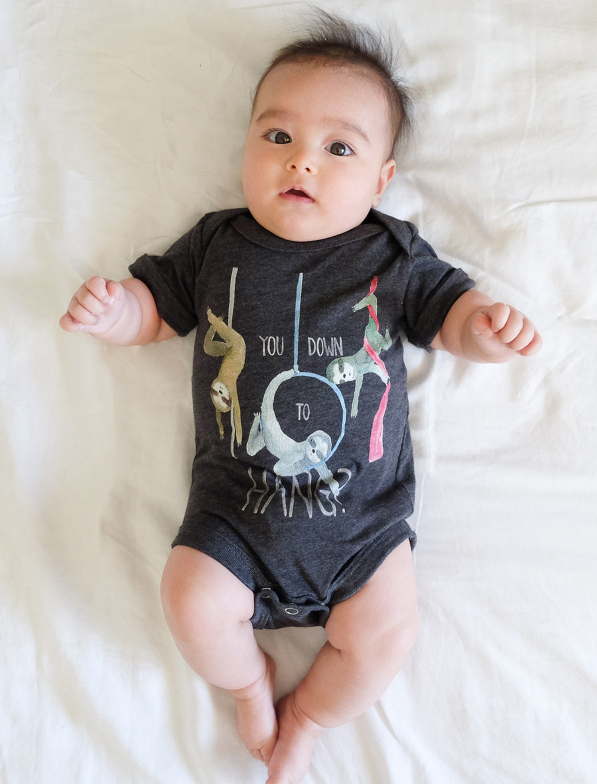 Circus Sloths Baby Short Sleeve One Piece