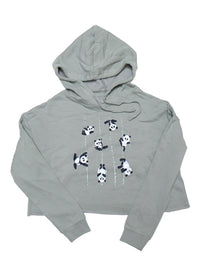 Poling Pandas Cropped Fleece Hoodie