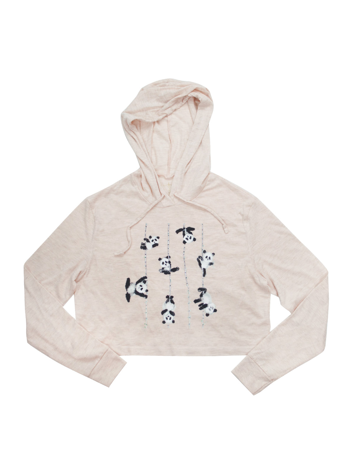 Poling Pandas Cropped Hoodie