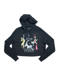 Circus Sloths Cropped Hoodie