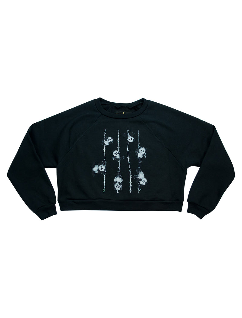 Poling Pandas Cropped Fleece Sweatshirt