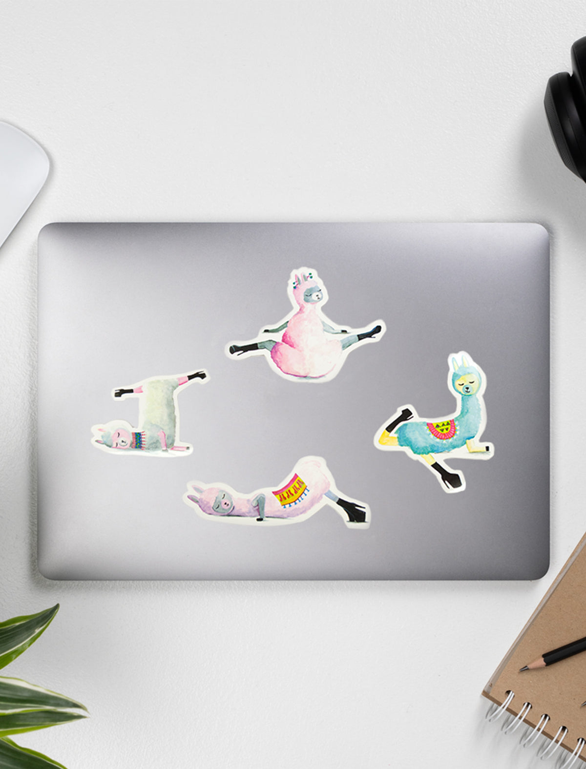 Low Flow Llamas Stickers Set of 4