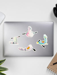 Low Flow Llamas Stickers Set of 4