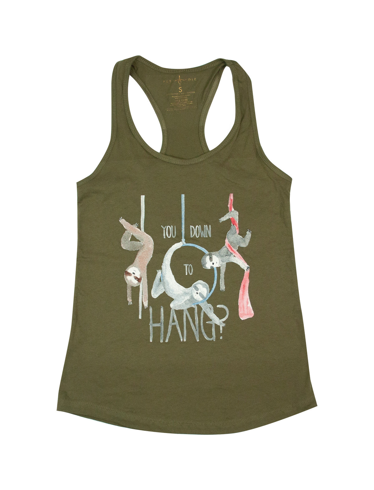Circus Sloths Racerback Tank